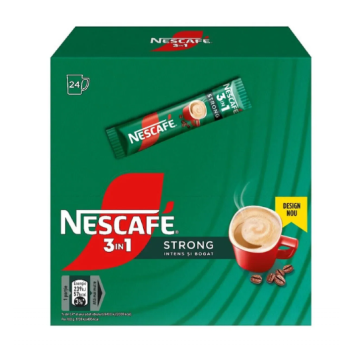 NESCAFE 3 IN 1 STRONG (24 PLICURI)