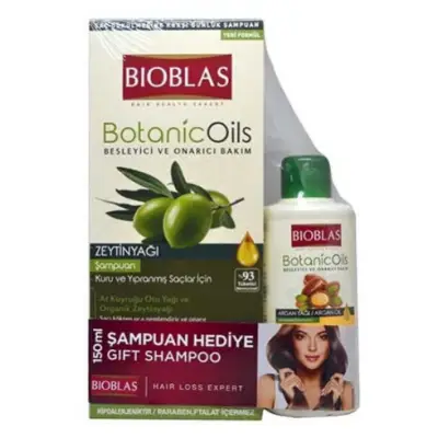 BIOBLAS BOTANIC OILS  SAMPON OLIVE 360ML + 150ML